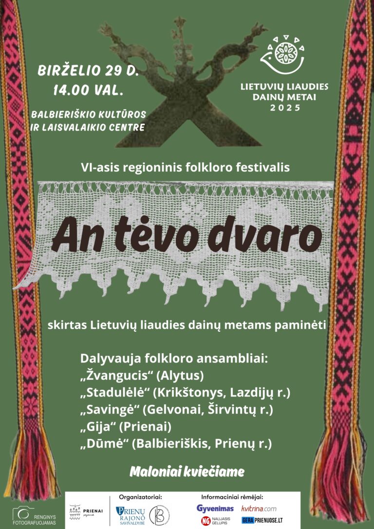 Regioninis folkloro festivalis AN TĖVO DVARO