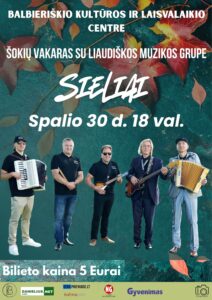 Šokių vakaras Balbieriškyje su liaudiškos muzikos grupe SIELIAI!