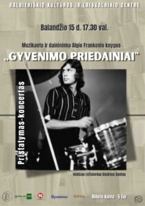 ALGIO FRANKONIO knygos pristatymas–koncertas „Gyvenimo priedainiai“