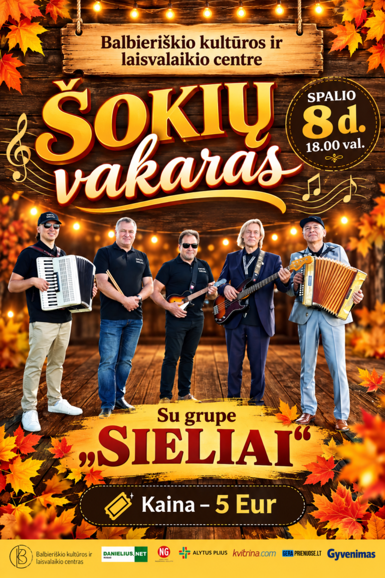 Šokių vakaras su grupe SIELIAI